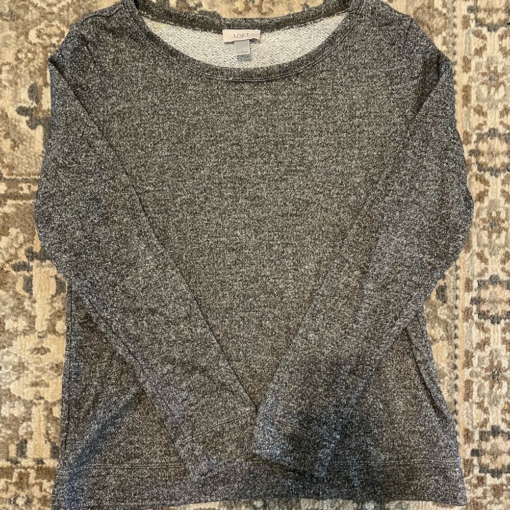 LOFT Gray/Silver Sweater